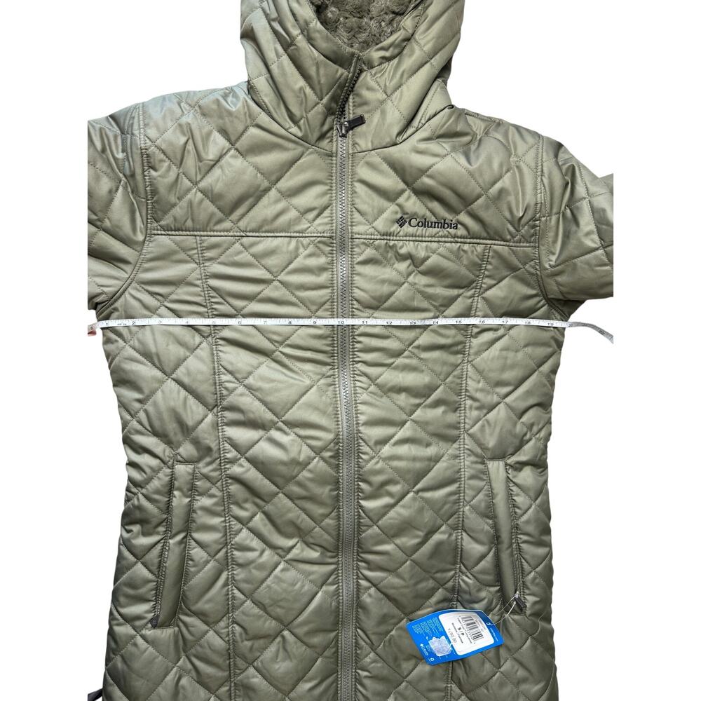 Columbia Women's Copper Crest Long Jacket NWT GREEN SIZE S - Picture 10 of 11